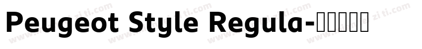 Peugeot Style Regula字体转换